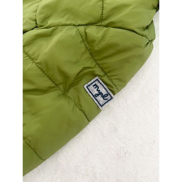 MAYORAL Turtle Green Reversible Puffer‎ Jacket Coat Blue Green Boys 4-6 Months - Picture 6 of 13